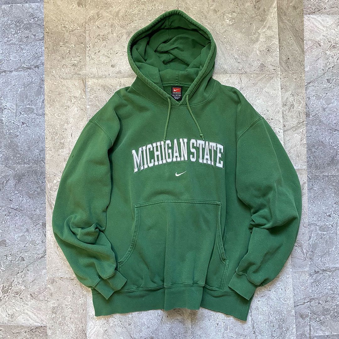 NIKE ナイキ 00'sタグ TEAM MICHIGAN STATE スウェット プルオーバー