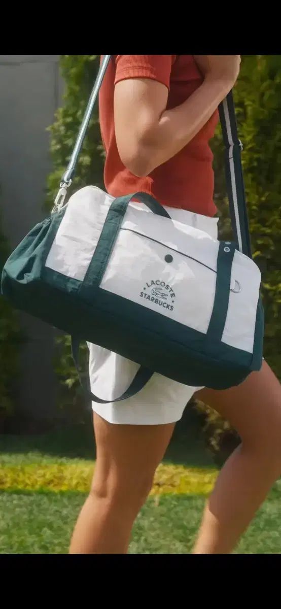 STARBUCKS スターバックス LACOSTE ラコステ 周波数 マルチバッグ バッグ グリーン 緑 1 犬 残り
