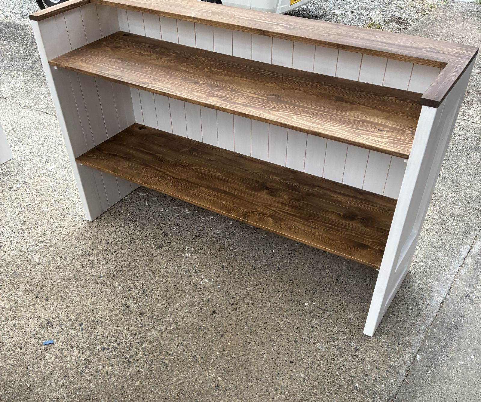 受注製作 受付カウンターテーブル レジカウンター 1500 カバン置き付 店舗