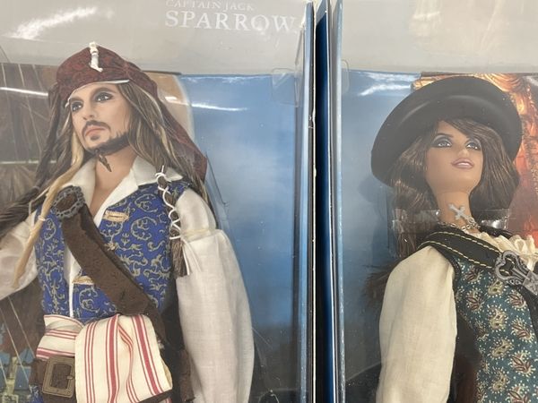 ジャック・スパロウとアンジェリカ バービー人形セット
