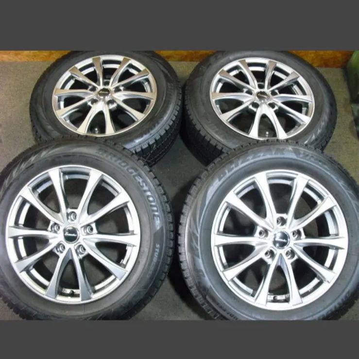 T-2113 本州 バリ山 22年製 VRX2 205 60R16 90ノア ヴォクシー プリウスα SAI 等 16インチスタッドレス タイヤホイール