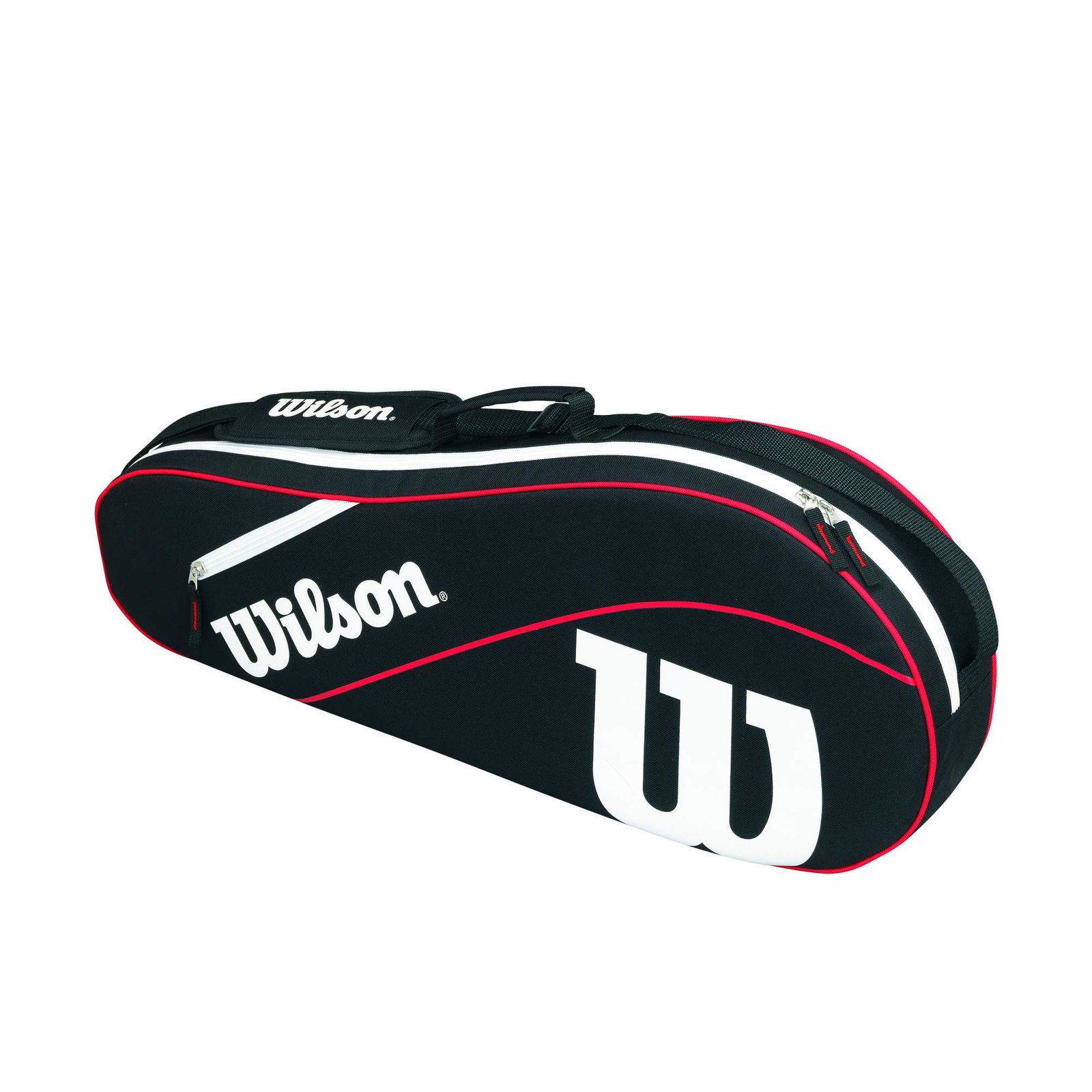 Wilson Advantage III Tripleテニスバッグ、ブラック/ホワイト 