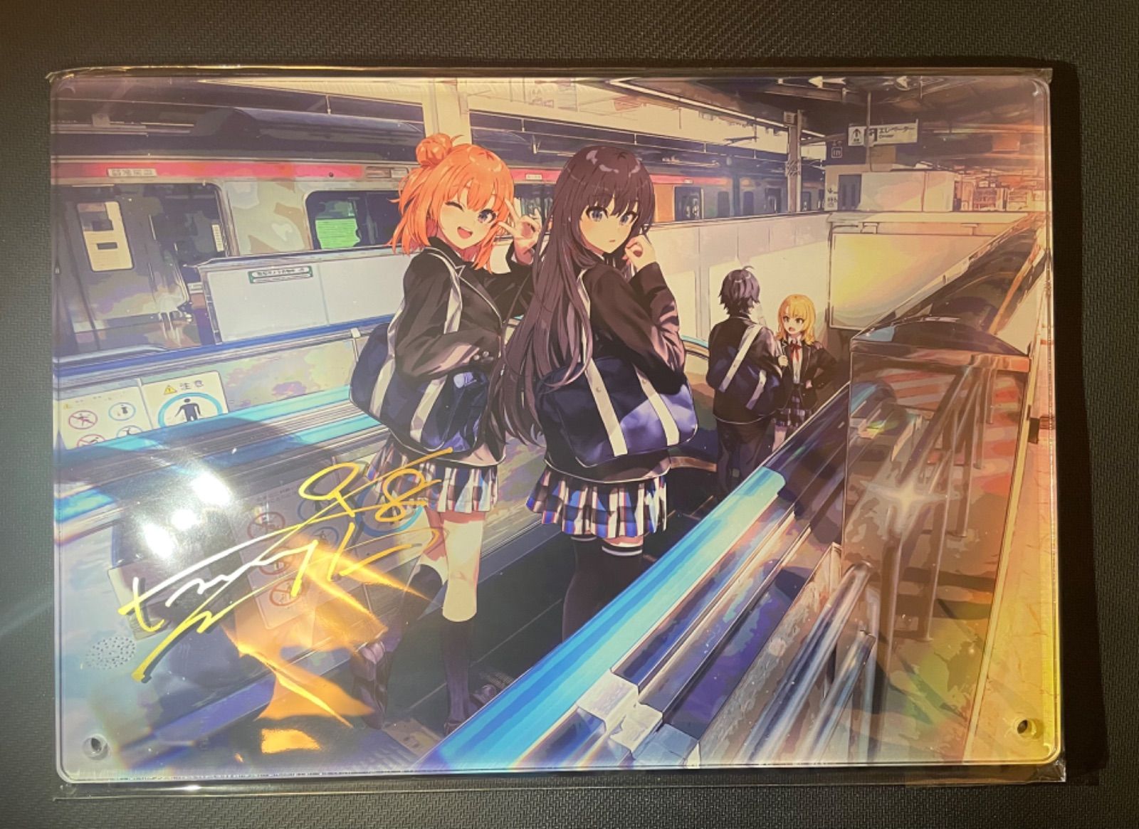 雪ノ下雪乃 由比ヶ浜結衣 アクリルボード 直筆サイン入り C103 ぽん