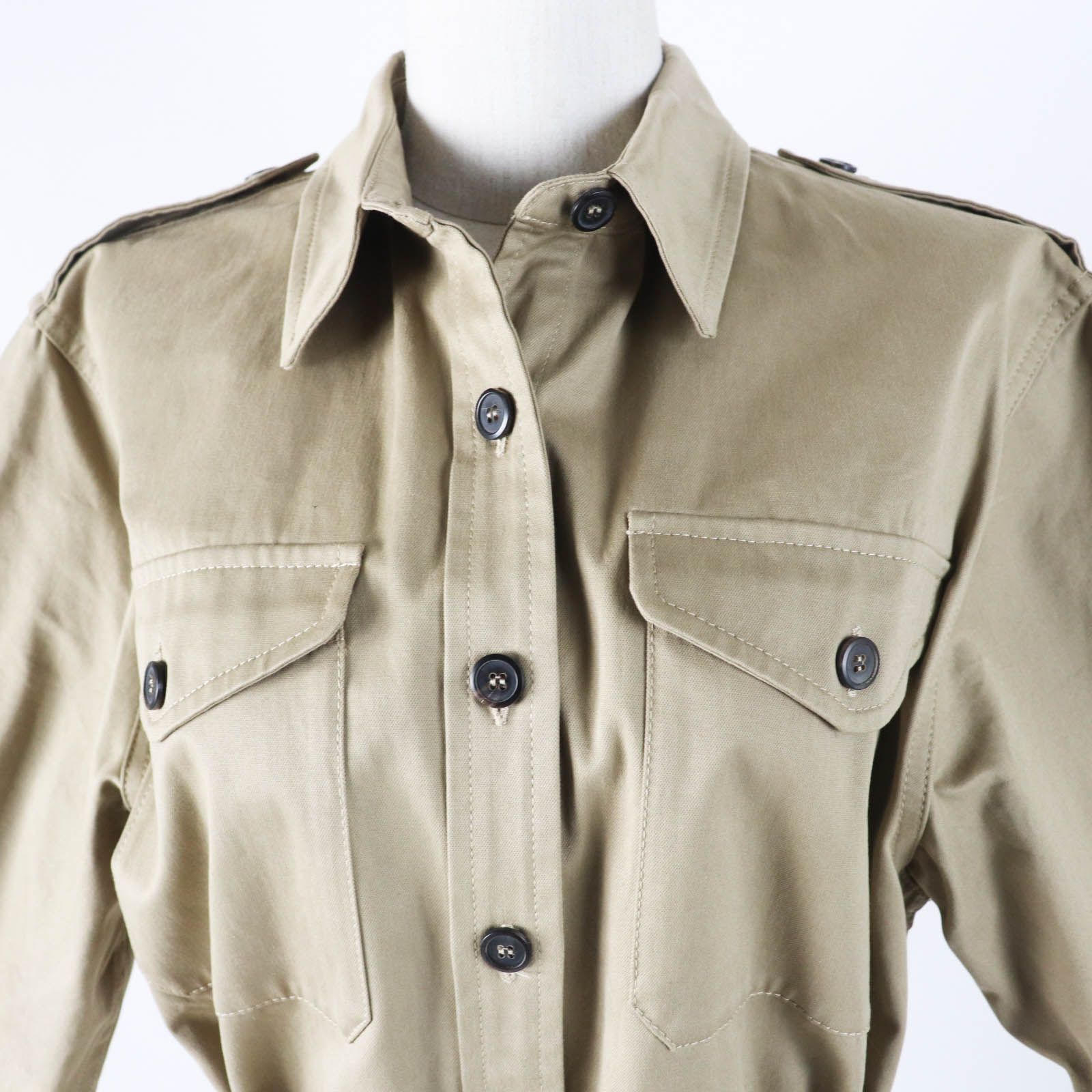 極美品◎PRADA プラダ 2023年製 P293HT コットン リネン