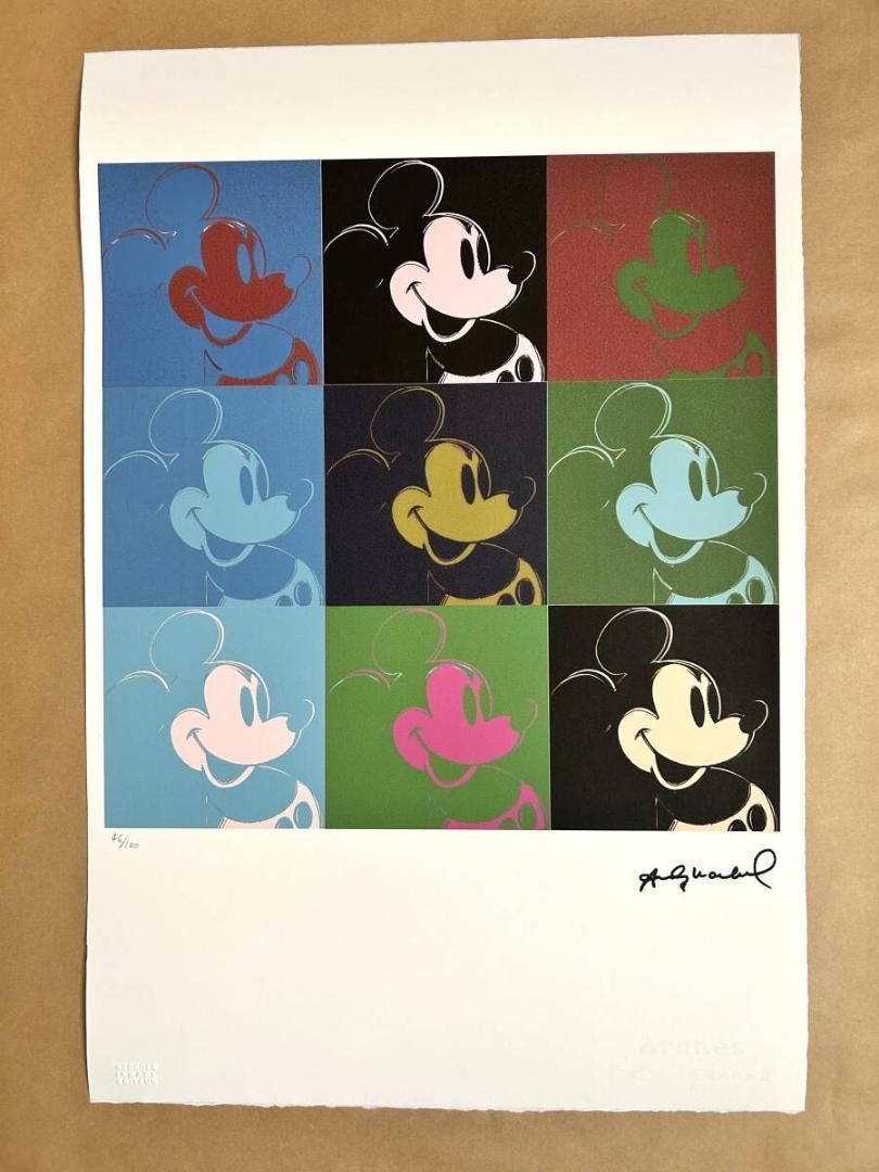 100枚 Andy Warhol リトグラフ ミッキーマウス
