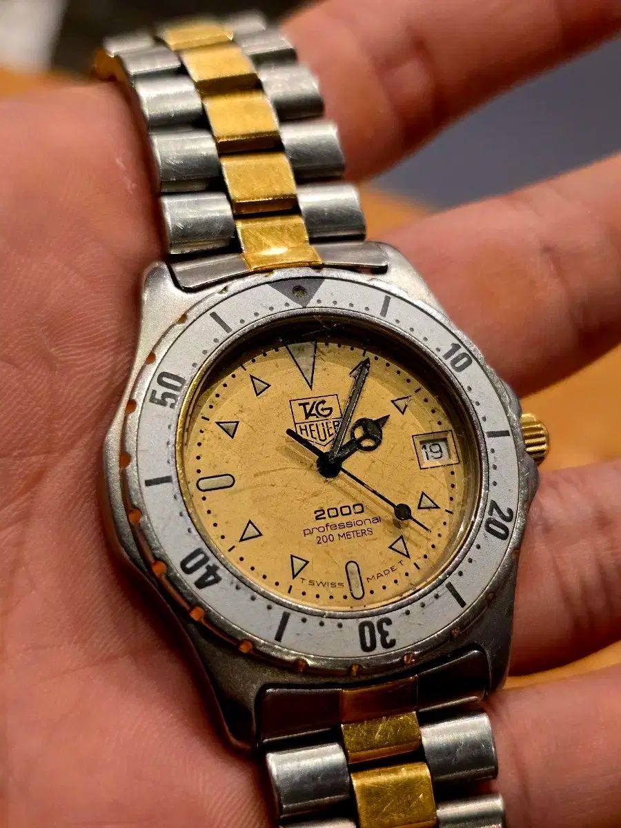 希少◎旧HEUER ホイヤー 2000 プロフェッショナル ヴィンテージ腕時計