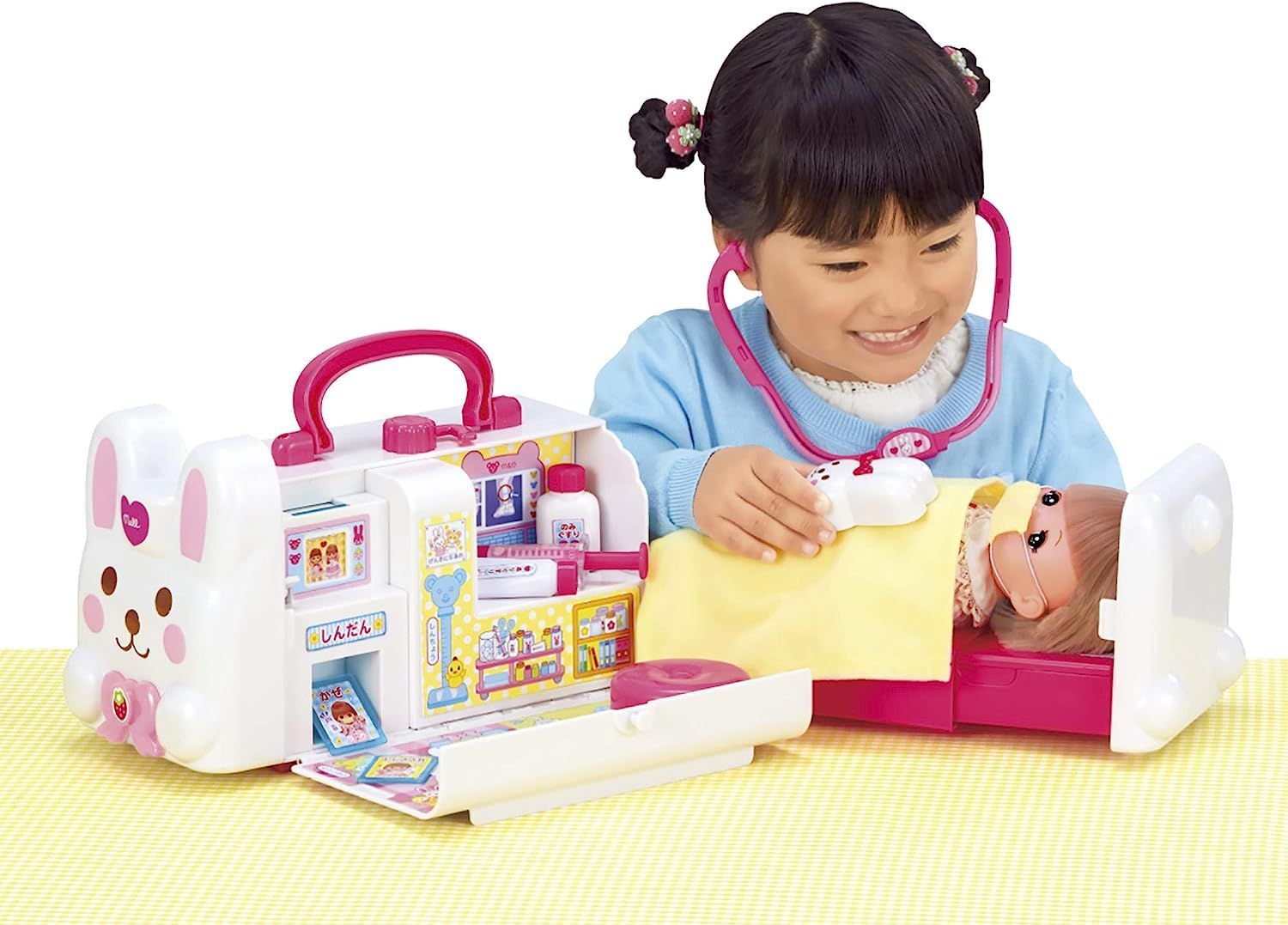 【新品】メルちゃん おせわパーツ おしゃべりいっぱい うさぎさんきゅうきゅうしゃ