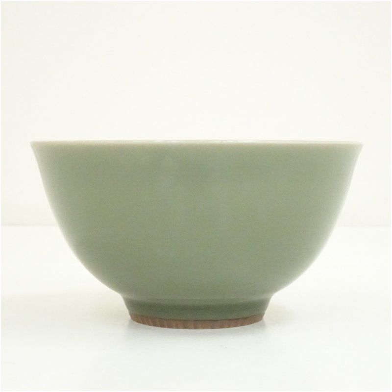 Ｐ９８　茶碗　『諏訪蘇山造』『青磁茶碗』　抹茶碗　共箱　茶道具 京焼 三代 諏訪蘇山造 青磁茶碗（共箱） 茶道 抹茶 おしゃれ
