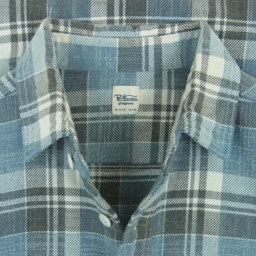 Ron Herman(ロンハーマン) / ネルシャツ/S/322070096-1079/青/ブルー