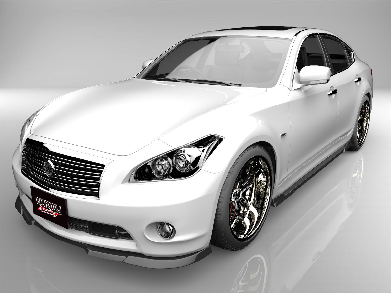 日産Y51フーガ純正品のドアバイザーになります。