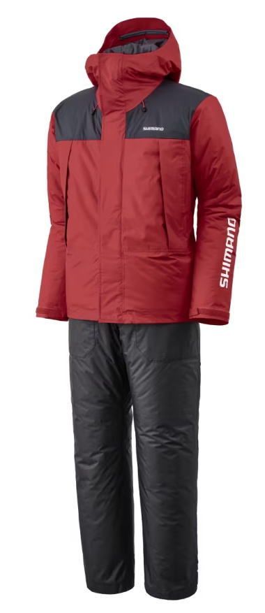 シマノ ベーシックハイロフト レインスーツ 01 RB-077Y WMサイズ ワインレッド | レインウェア shimano 釣具