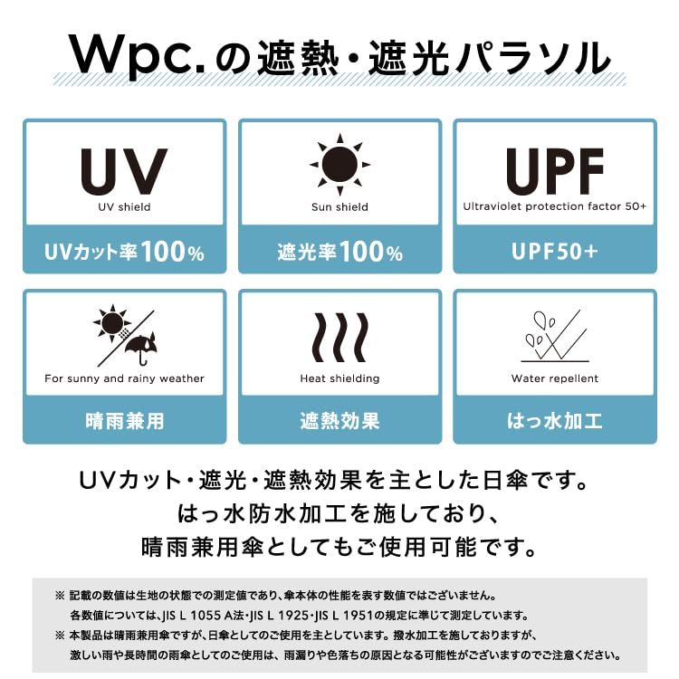 Wpc. 日傘 折りたたみ傘 遮光デルフィニウム ミニ オフ《遮光率100・UVカット率100％・UPF50＋・晴雨兼用》50cm レディース 花柄  通勤 通学 おしゃれ 可愛い 女性 801-13190-102 メルカリ