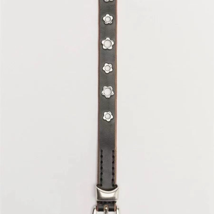 新品未使用 OUR LEGACY BELT 2 CM Flowers On 105cm ベルト