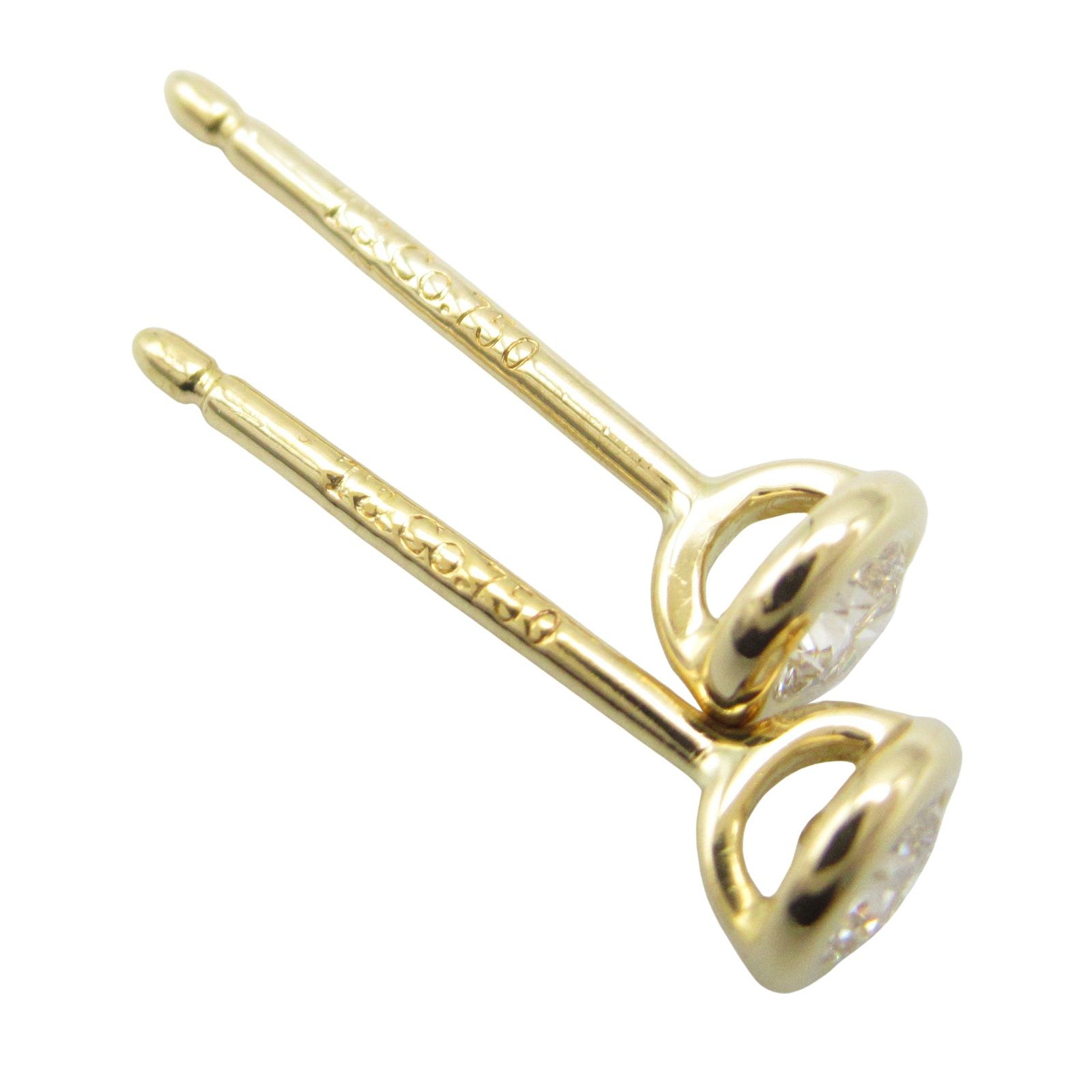 ティファニー K18 バイザヤード ダイヤモンドピアス 6719