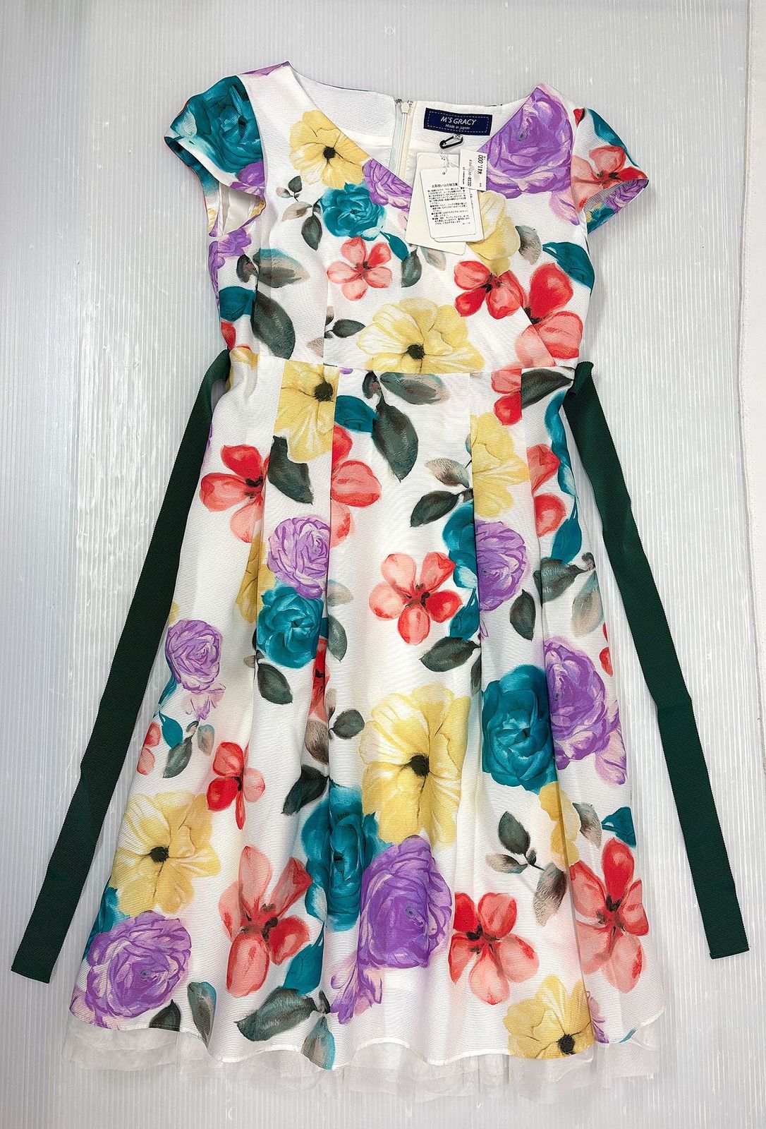 美品　エムズグレイシーワンピース　花柄 M's GRACY ❀ 2025 SS 花柄刺繍 ❀ ワンピース 38（M） 2025 Early