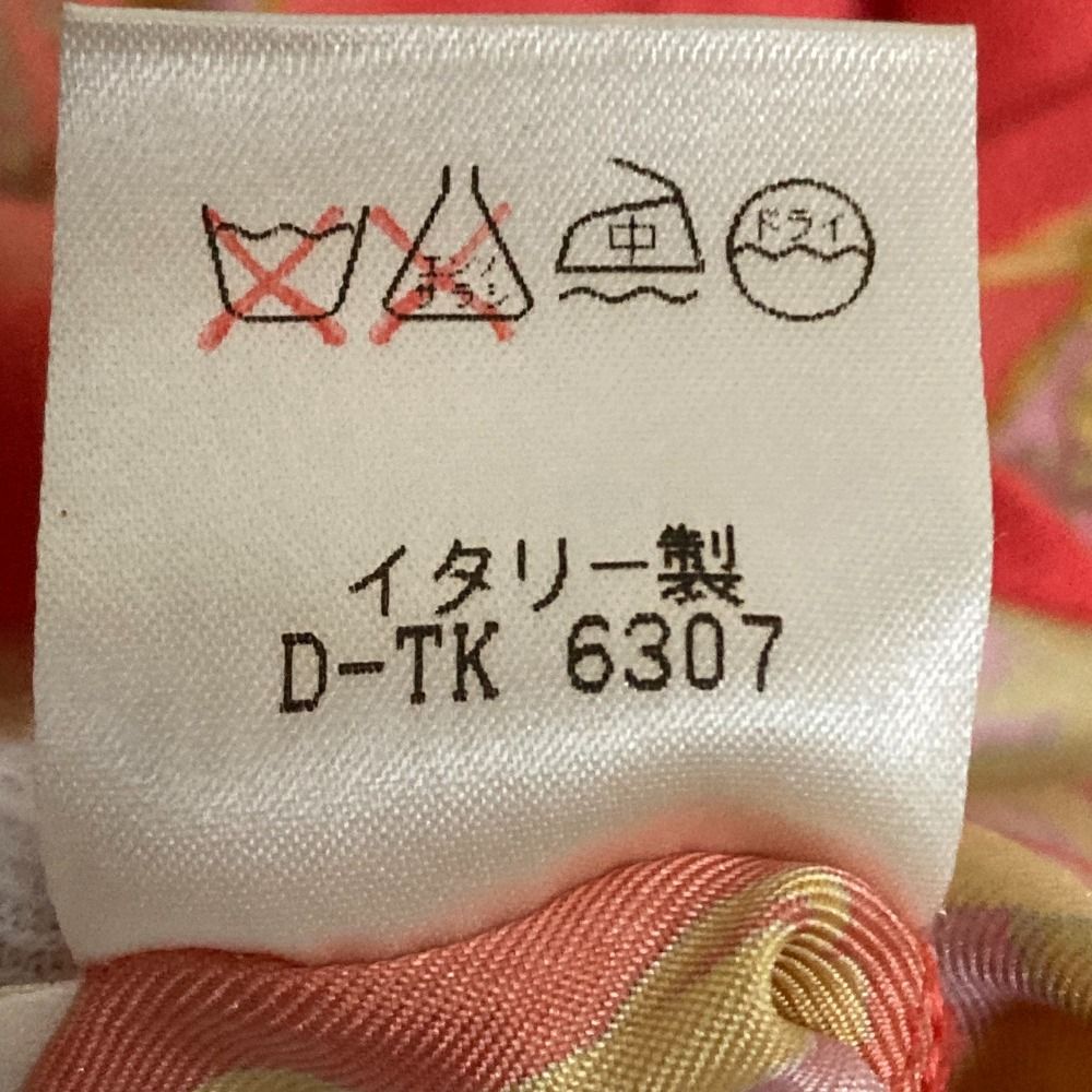 美品 ETRO エトロ ヴィンテージ シルク スカーフ柄 切替 Vネック