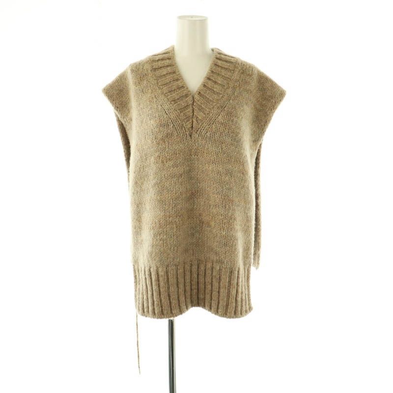 メゾンマルジェラ 4 Maison Margiela 4 S51TH0081 BOTANICAL DYE KNIT VEST ニットベスト プルオーバー アルパカ混 ウール混 S ベージュミックス |MI OS