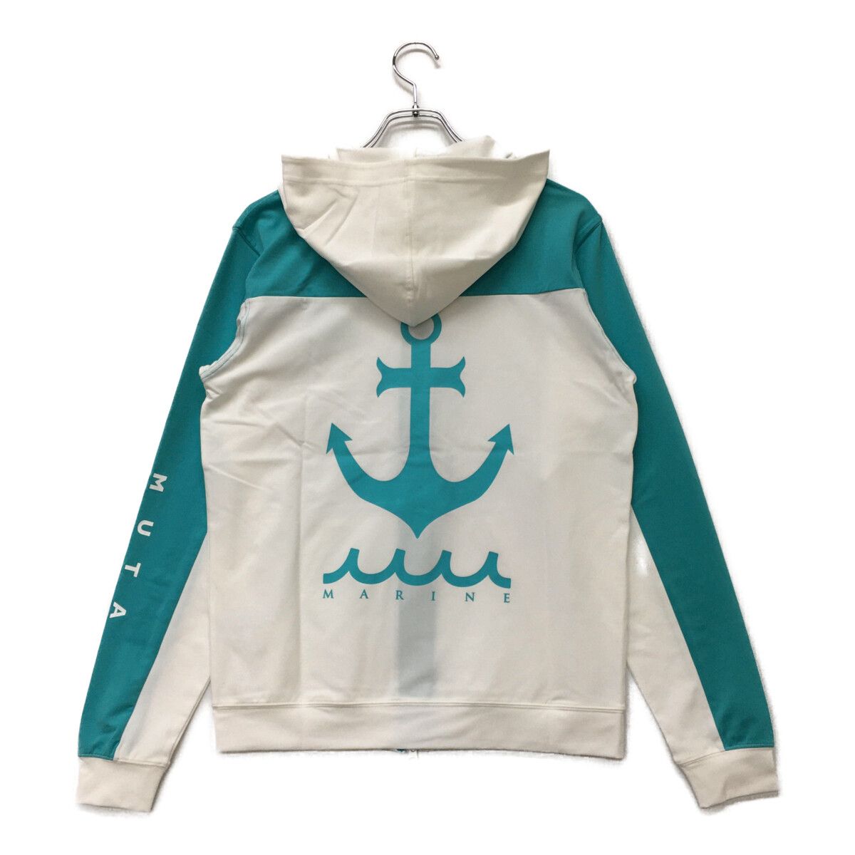 未使用品 メンズ ムータマリン muta MARINE パーカー 5(M) 白×ブルー