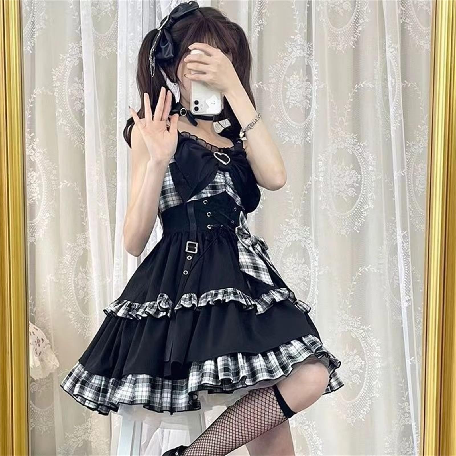 【新品未開封】森ガールmyfavorite風アリスワンピースハロウィンロリータ Amazon.co.jp: [SSUPTEMBER2] 花嫁 ロリータ ワンピース 姫袖