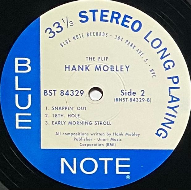 Hank Mobley 『The Flip』 USリイシュー盤 LP BST84329 - SEVEN TAILS