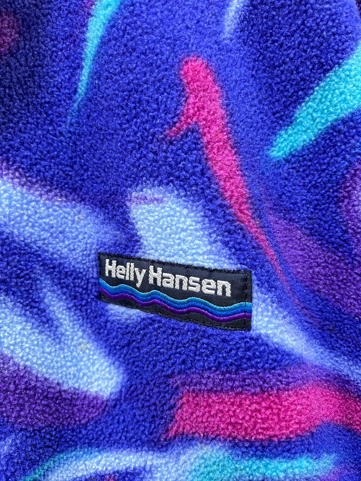 90'S ヘリーハンセン 総柄 フリースジャケット L メンズ HELLY HANSEN