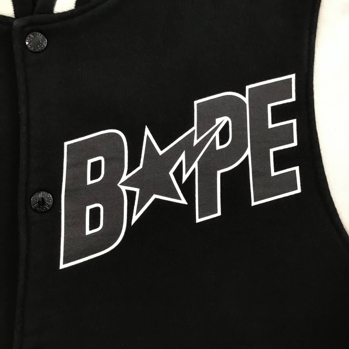 BAPE STA LOGO スウェット スタジャン Sサイズ a bathing ape