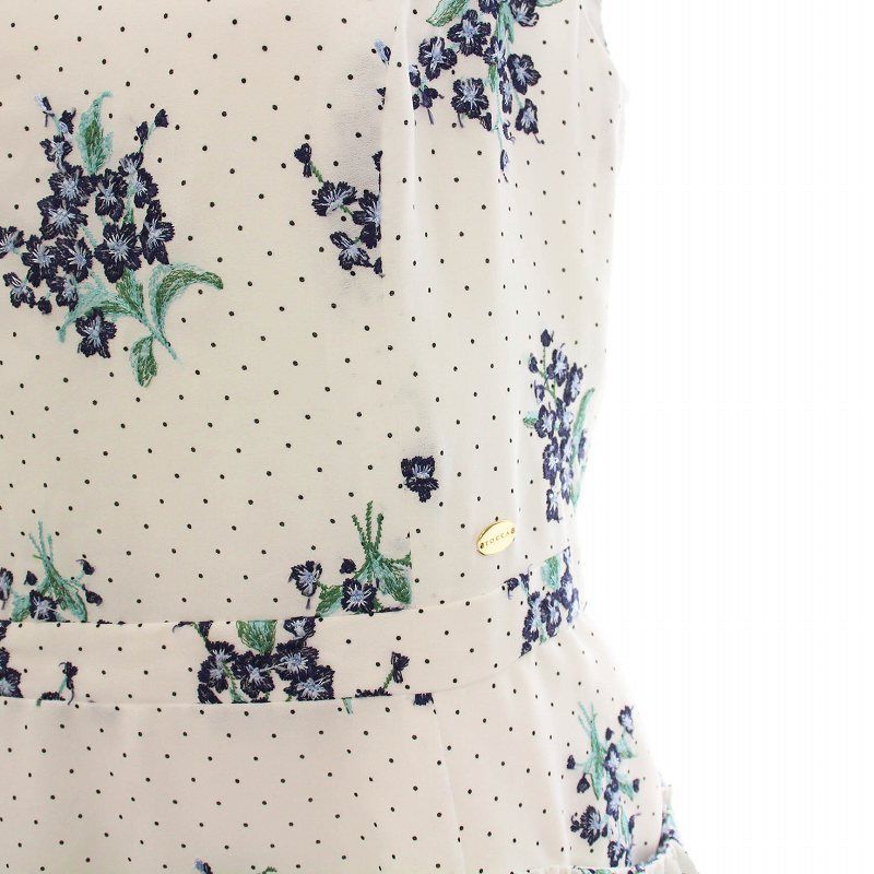 トッカ TOCCA 24SS DANCING RAIN ドレス ワンピース ノースリーブ ひざ