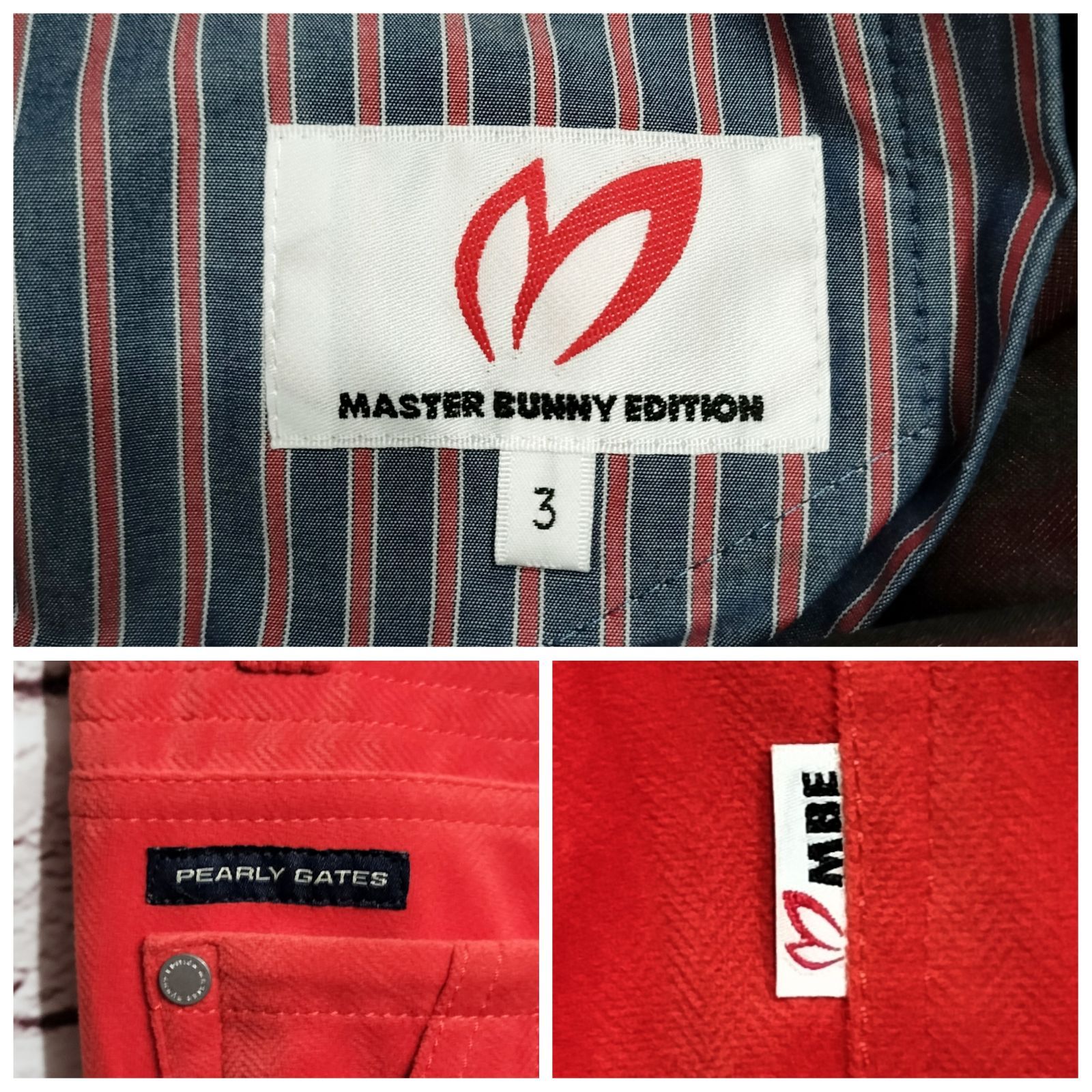 【未使用品タグ付き】MASTER BUNNY ゴルフ パンツ 定価20000円 未使用品タグ付き】MASTER BUNNY ゴルフ パンツ 定価20000円