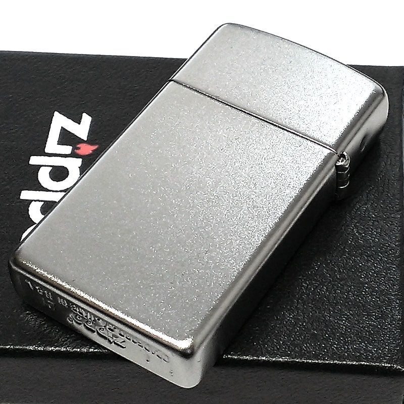 ZIPPO ライター スリム 無地 スタンダード シンプル ジッポ シルバー かっこいい サテンクローム 銀 メンズ おしゃれ プレゼント ギフト -  メルカリ