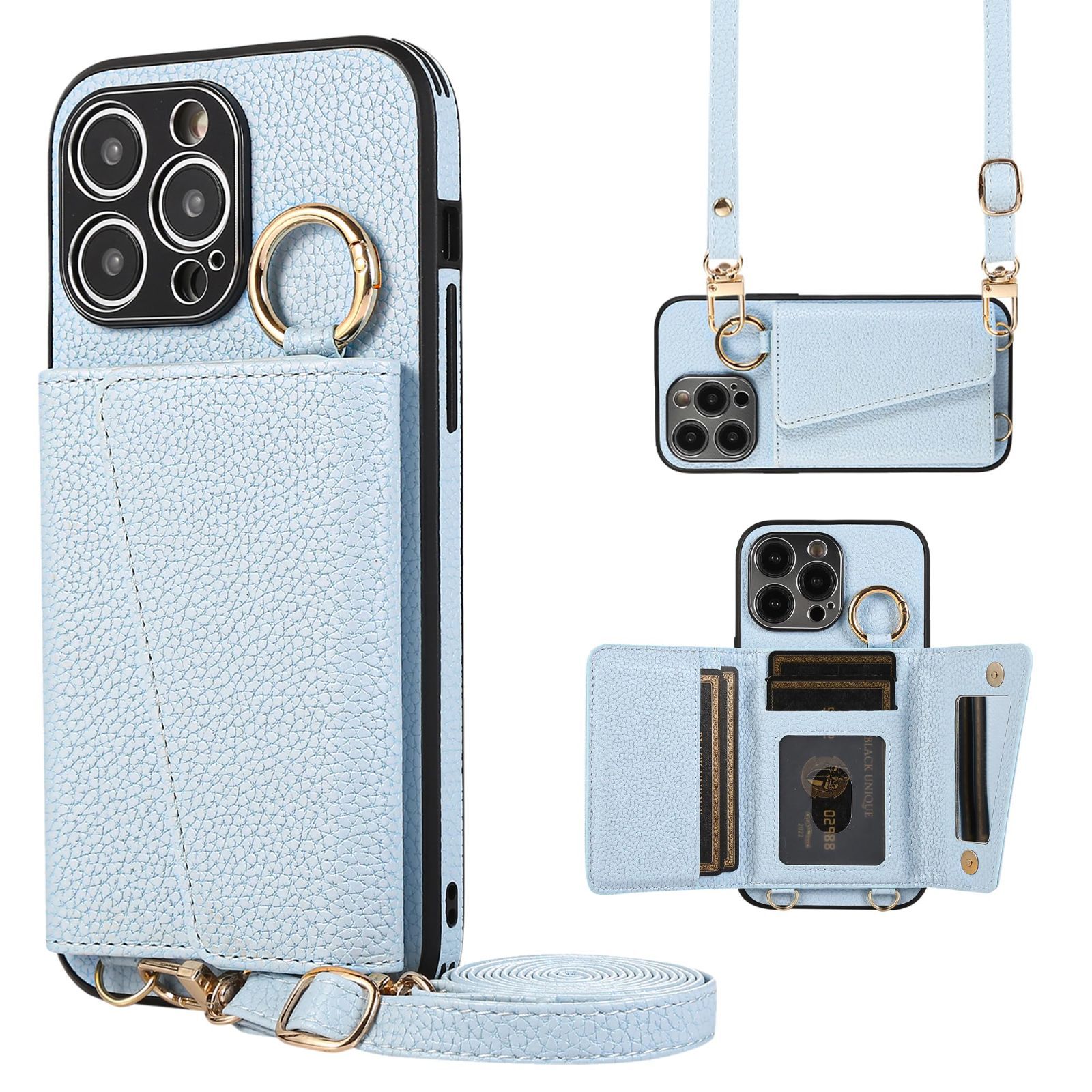 人気商品】アイホン15pro カバー スマホケース PUレザー 肩掛け 注文