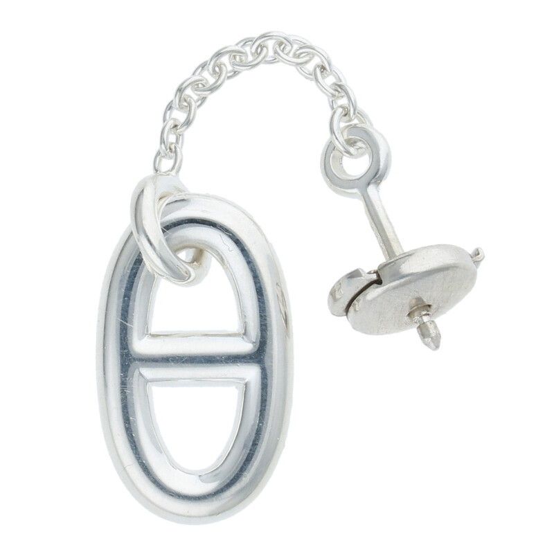 エルメス シェーヌダンクル シルバーピアス メンズ HERMES(エルメス