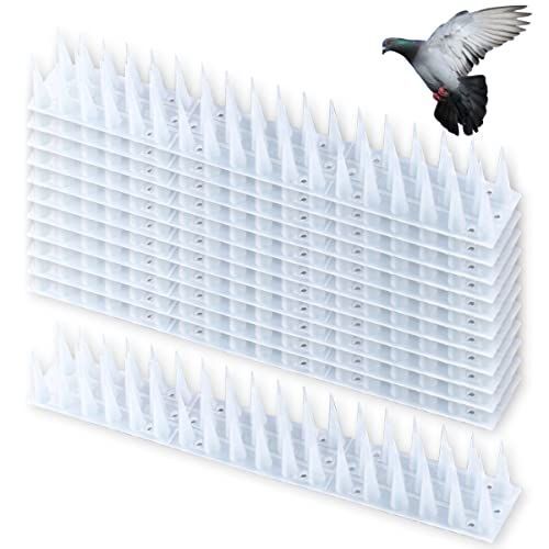 クリア12個セット dodtazz 鳥よけ 猫よけ 棘マット とげマット 鳥よけグッズ 猫避け 糞被害 侵入防止 クリア12個セット