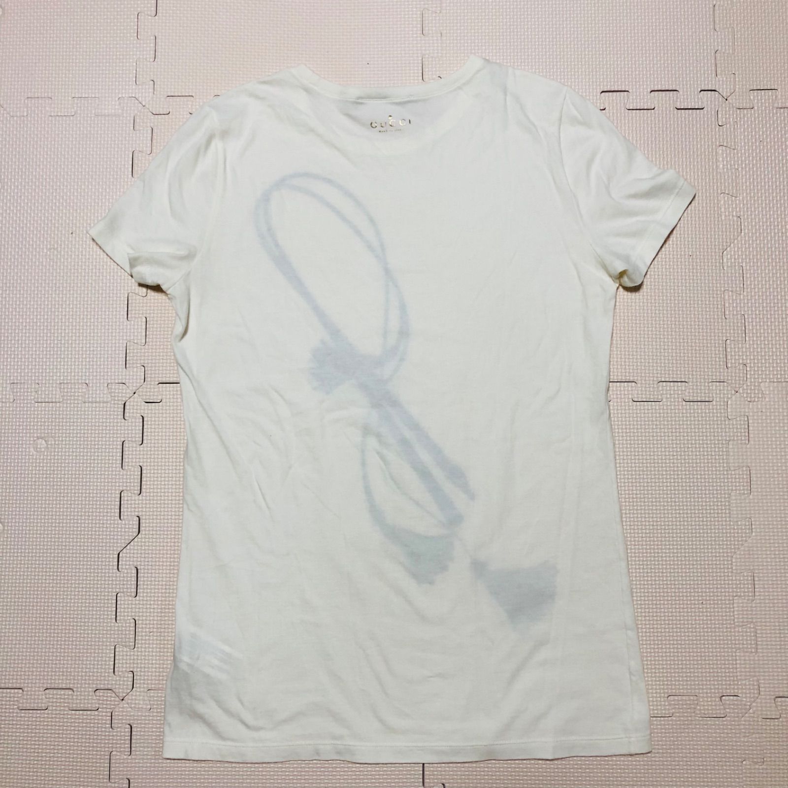 □極美品□GUCCI グッチ Tシャツ 半袖 バラ鞭 ムチ 前面ワン