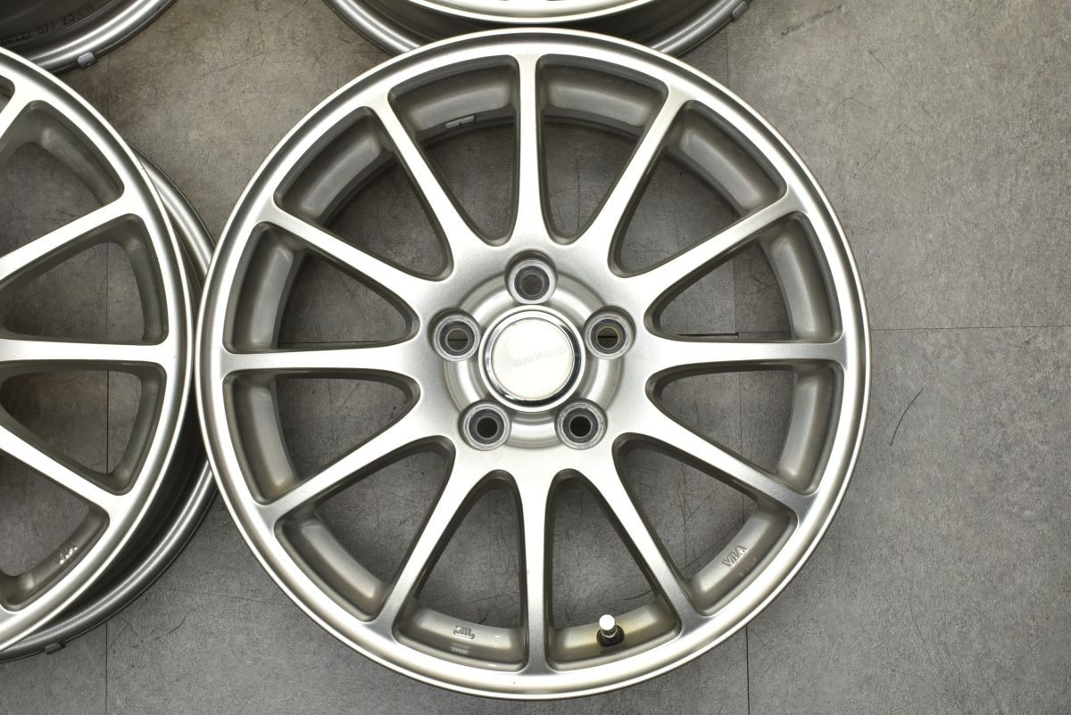 良好品】エコフォルム 15in 6J +45 PCD100 4本セット プリウス 
