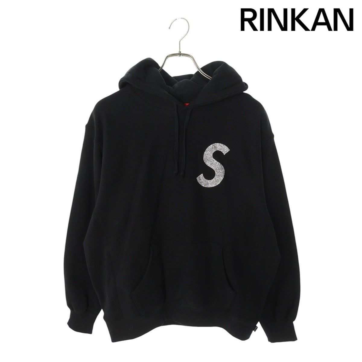 シュプリーム ×スワロフスキー SWAROVSKI  21SS  S Logo Hooded Sweatshirt Sロゴプルオーバーパーカー メンズ S