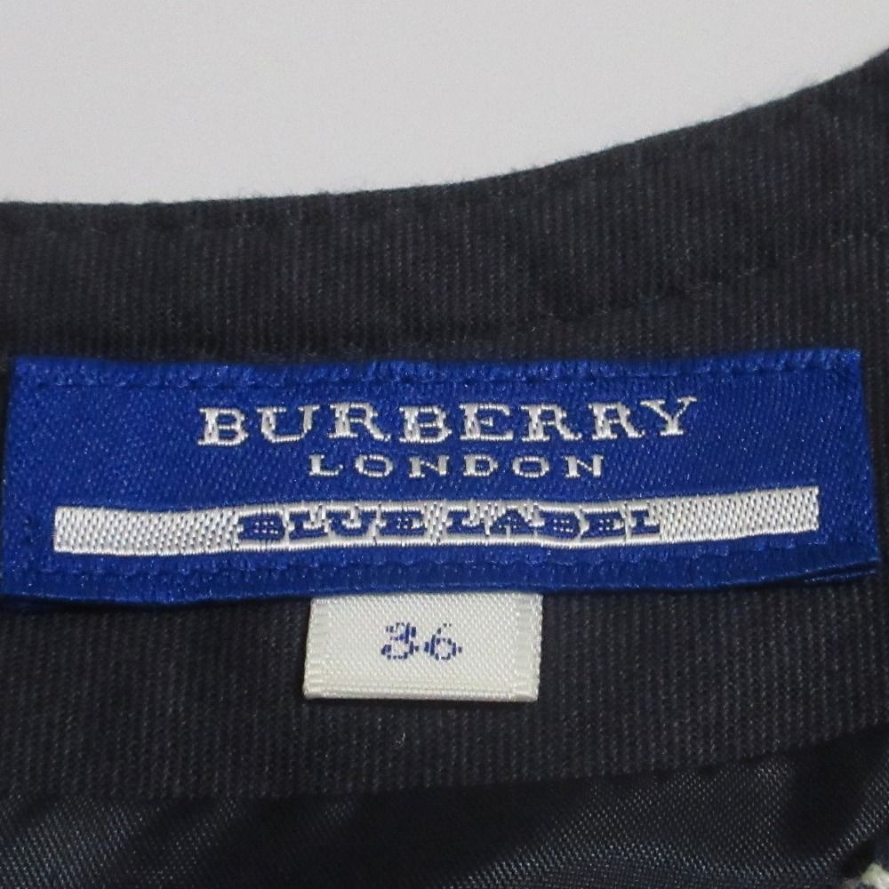 Burberry Blue label ワンピース　チェック　サイズ36 △12 美品 BURBERRY BLUE LABEL バーバリーブルーレーベル コットン
