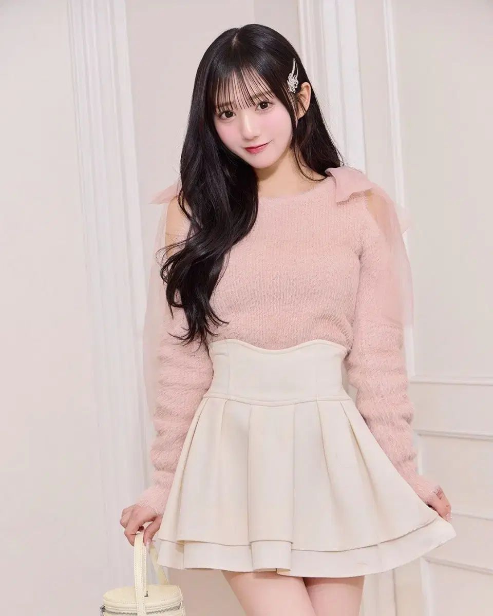 ミシェルマカロン アイボリー スカート XS michellMacaron(ミシェルマカロン) 味 スカート アイボリー xs