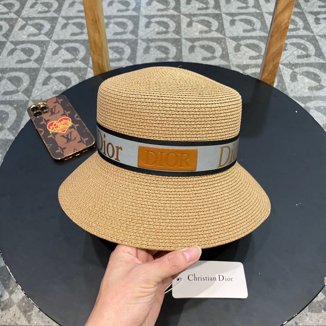 Dior（ディオール） ストローハット04-3 - メルカリ