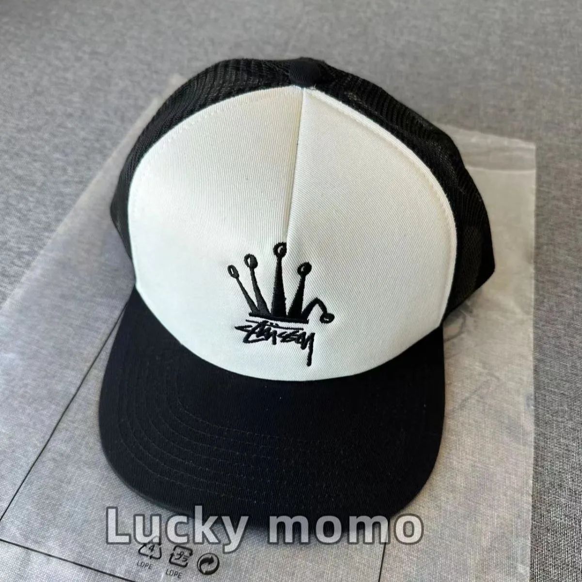 大人気 Stussy Crown Stock Trucker Cap ステューシー キャップ 刺繍ロゴ