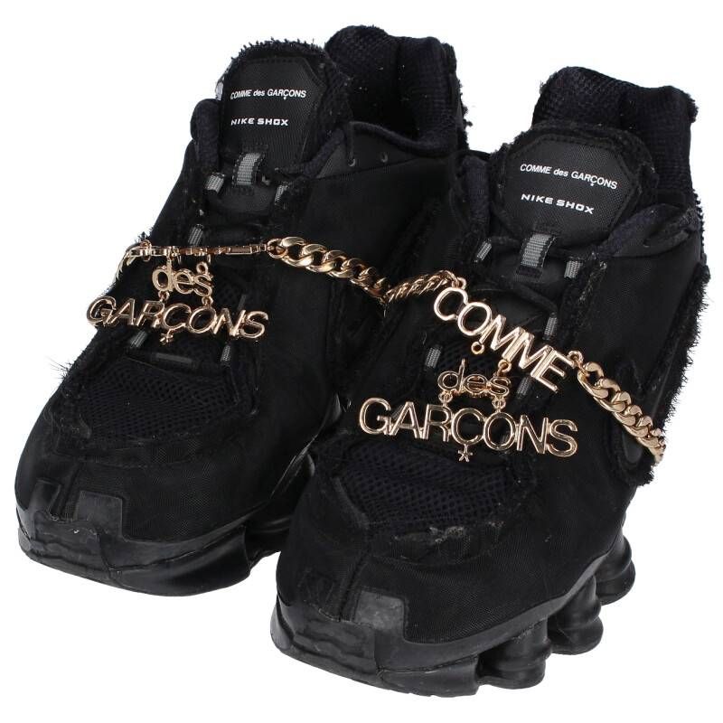 ナイキ ×コムデギャルソン COMME des GARCONS SHOX TL CJ0546-001 ショックスTLチェーンスニーカー レディース  29cm