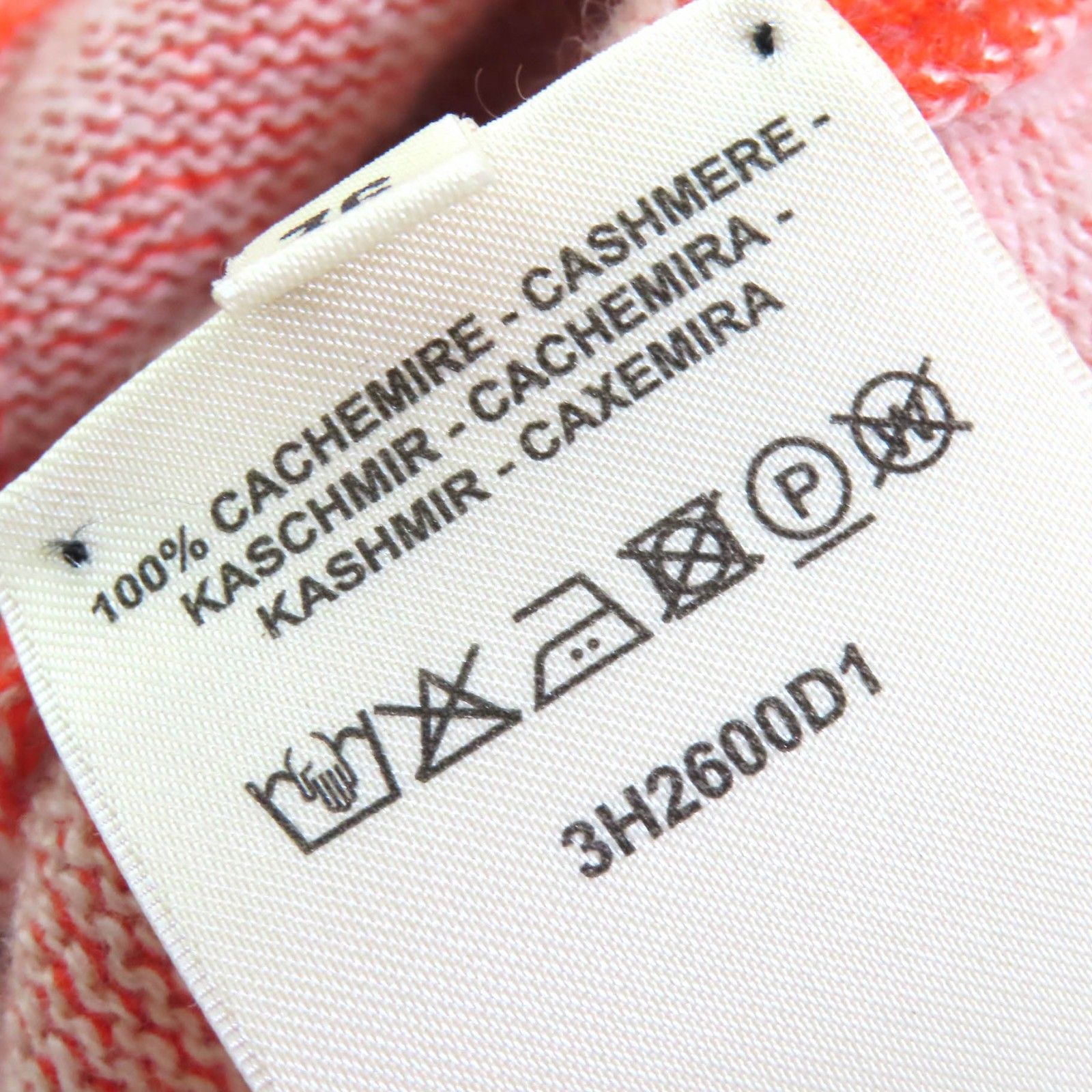 未使用品△HERMES エルメス 2023年製 3H2600D1 カシミヤ100％ サークル