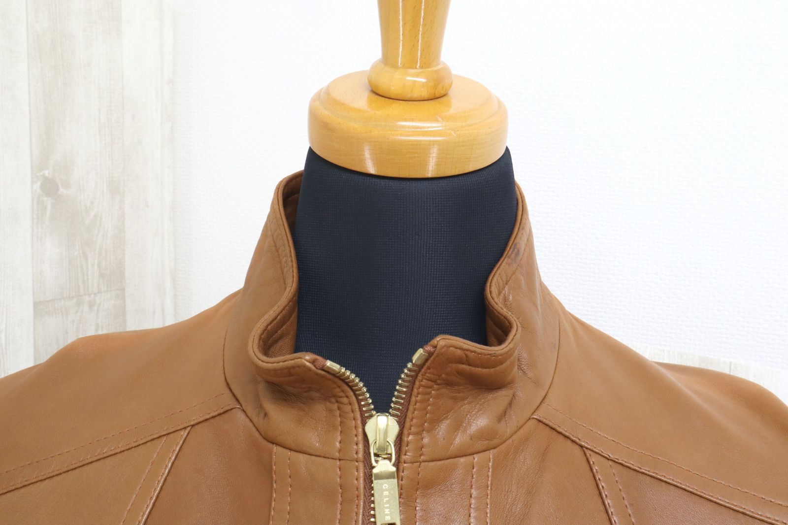 シングルレザーライダースジャケット 40