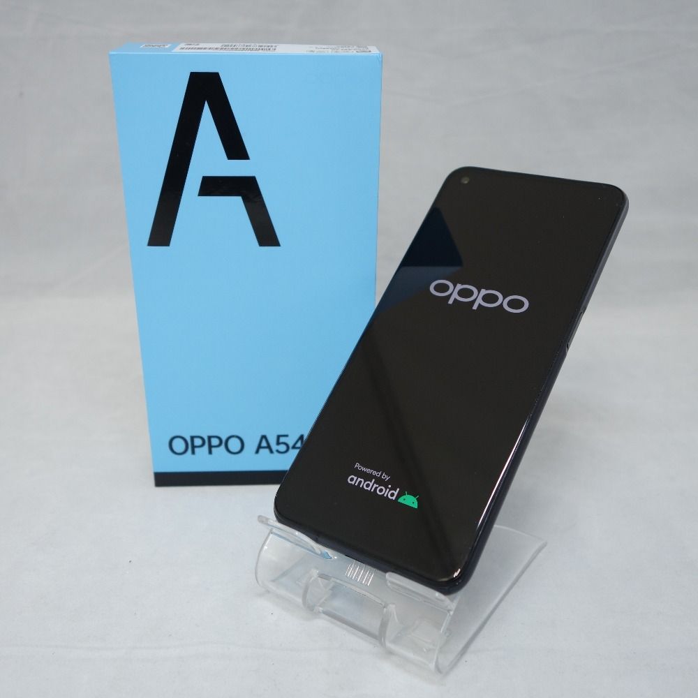 OPPO - OPG02 OPPO A54 5G シルバーブラック au スマホ(未使用品) 中古】 OPPO A54 5G OPG02 シルバーブラック au SIMロック解除済