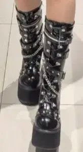 中ゴス パンク 厚底 量産型地雷系サブカルチャー y 2 k ユニセックス