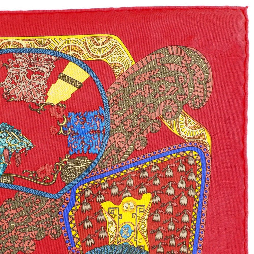 HERMES】エルメス カレ45 ART des STEPPES ステップ美術 - メルカリ