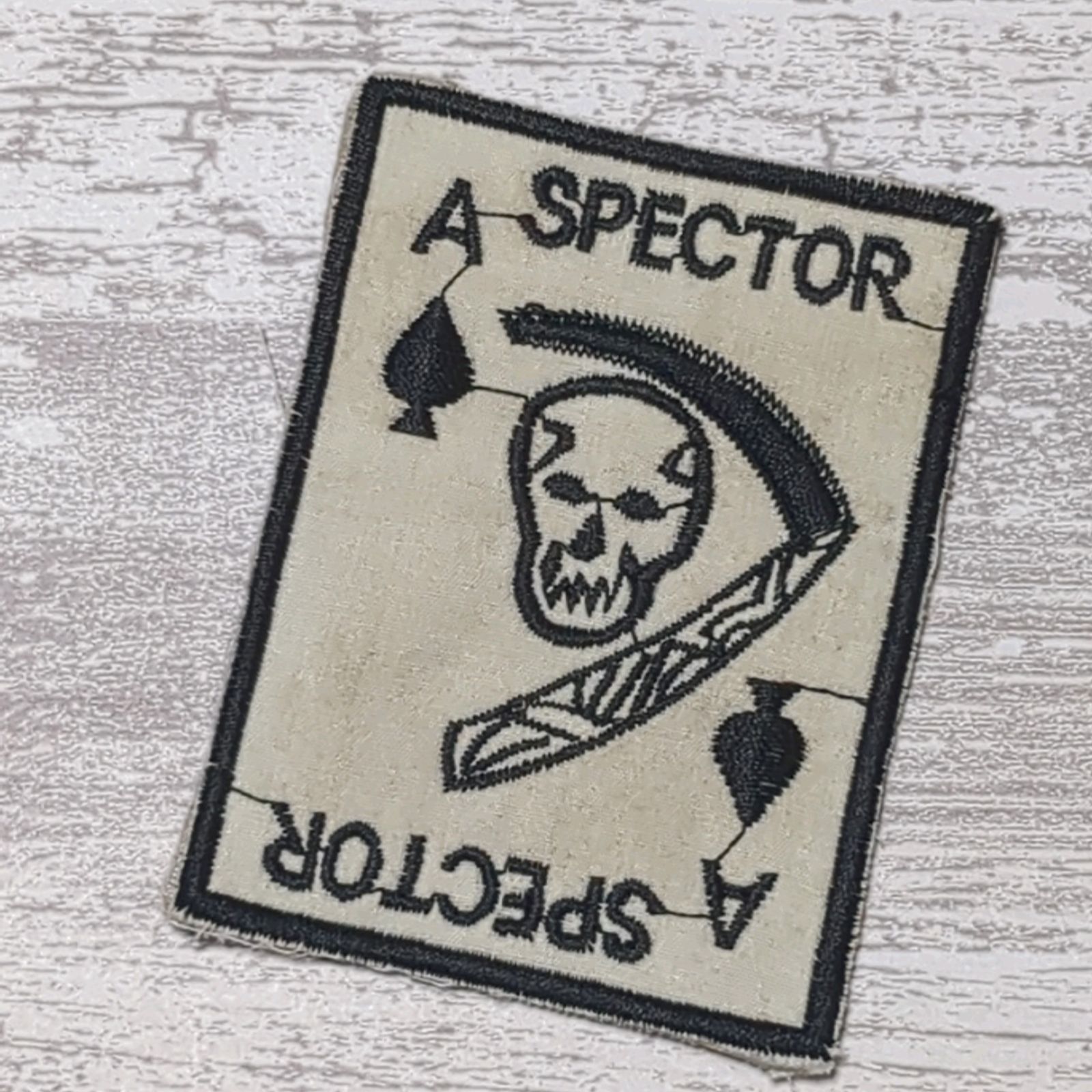 DSP13 スカル SPADE スペード ドクロ ベトナム 戦争 ワッペン トランプ