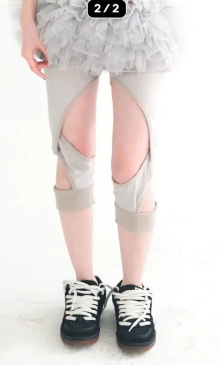 ショップフェアリー レギンス cotton mesh cross up leggings