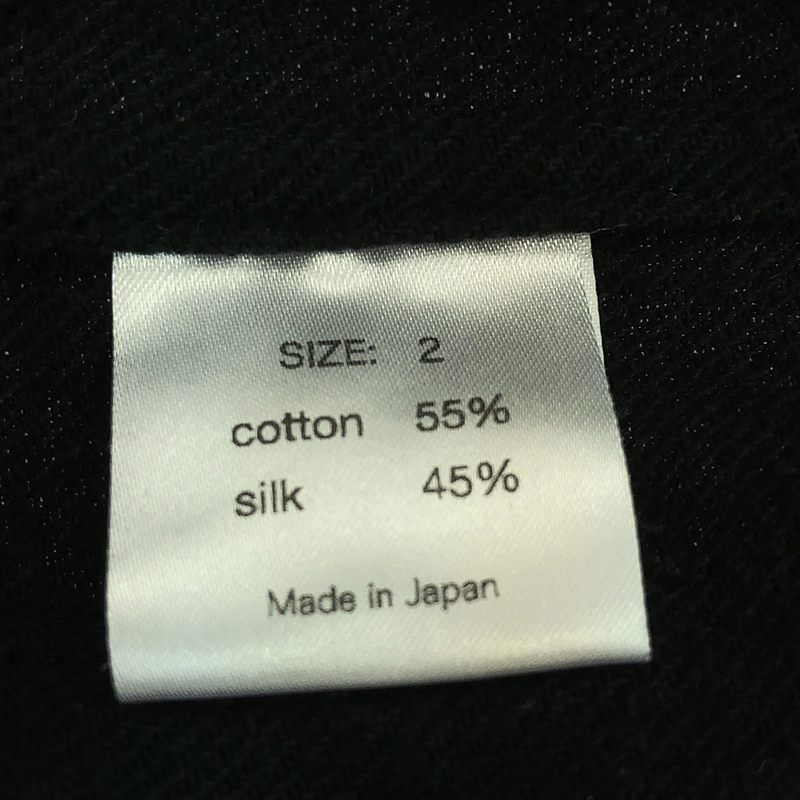 SHINYA / シンヤ | pitohui black cotton silk flannel / コットン 