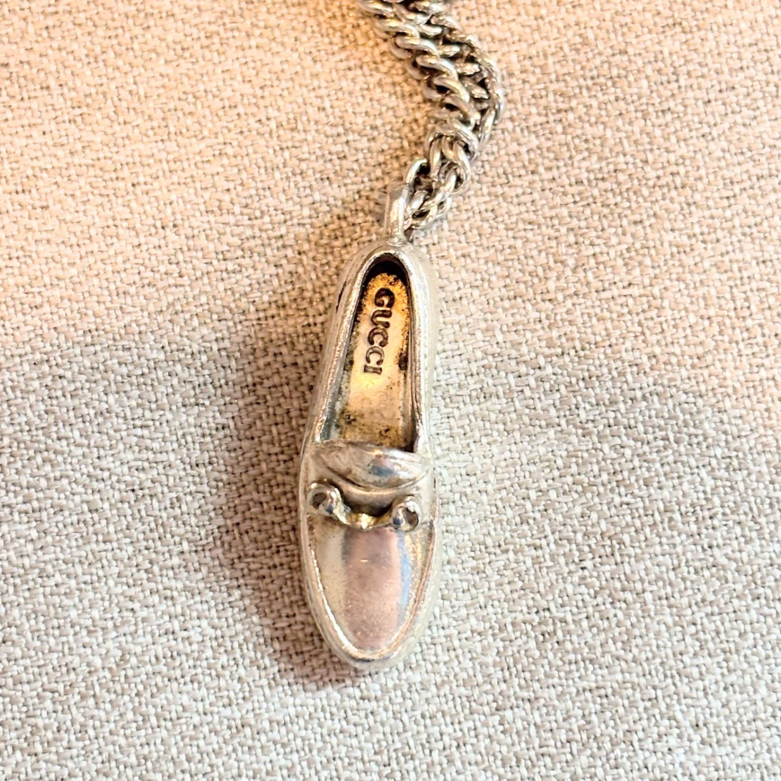 ヴィンテージ GUCCI オールドグッチ キーホルダー 靴 チャーム