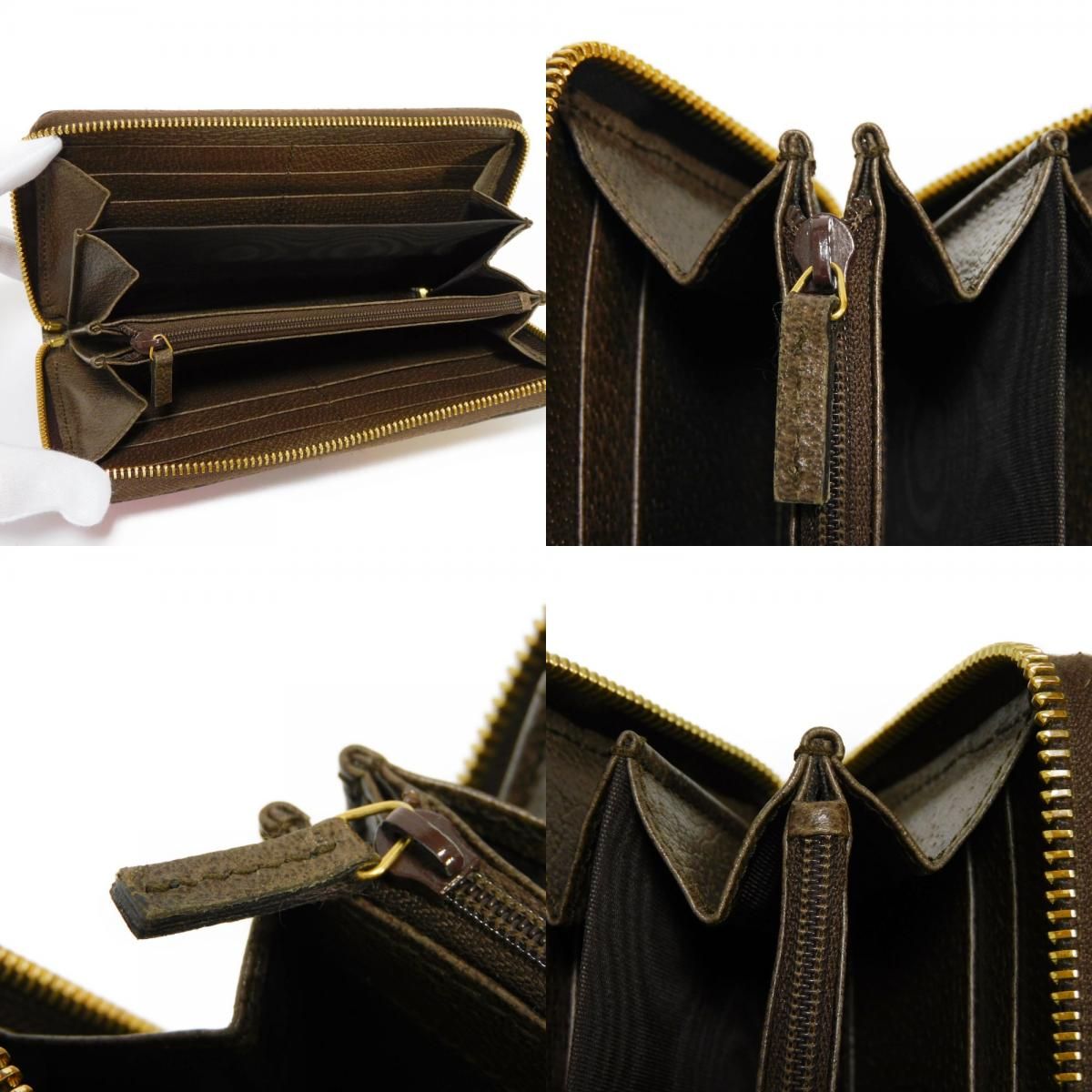 美品 グッチ GUCCI 財布 レザー マネークリップ ウォレット タイガー 虎 brandream_g-962